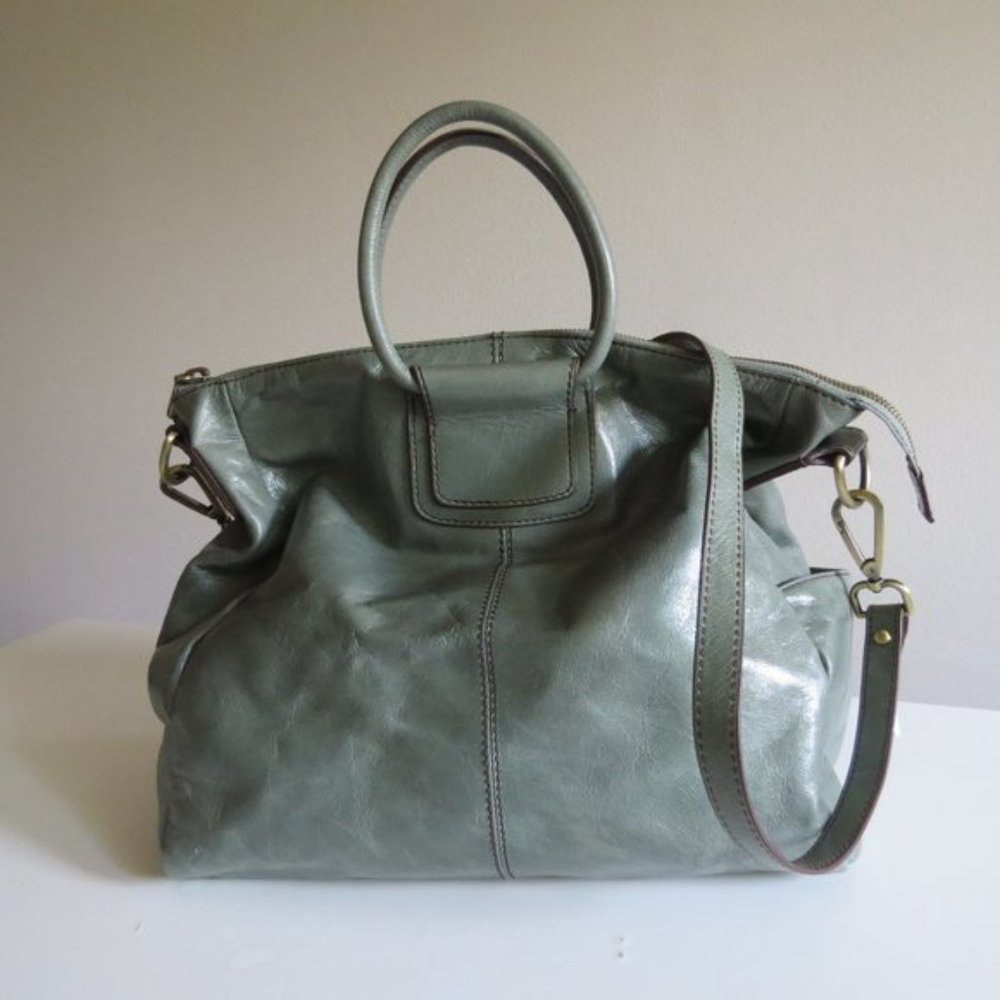 HOBO the Original Sheila Seafoam Leather Handbag